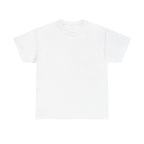 Unprinted front of the white t-shirt — It Was Revealed to Me by the Microplastics in My Brain.